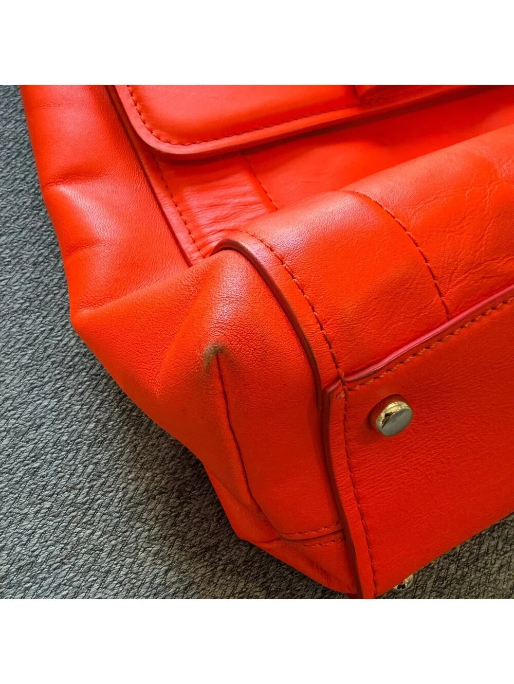 Kate Spade Bradshaw Bow Terrace Maraschino Red Leather Satchel Crossbody Bag